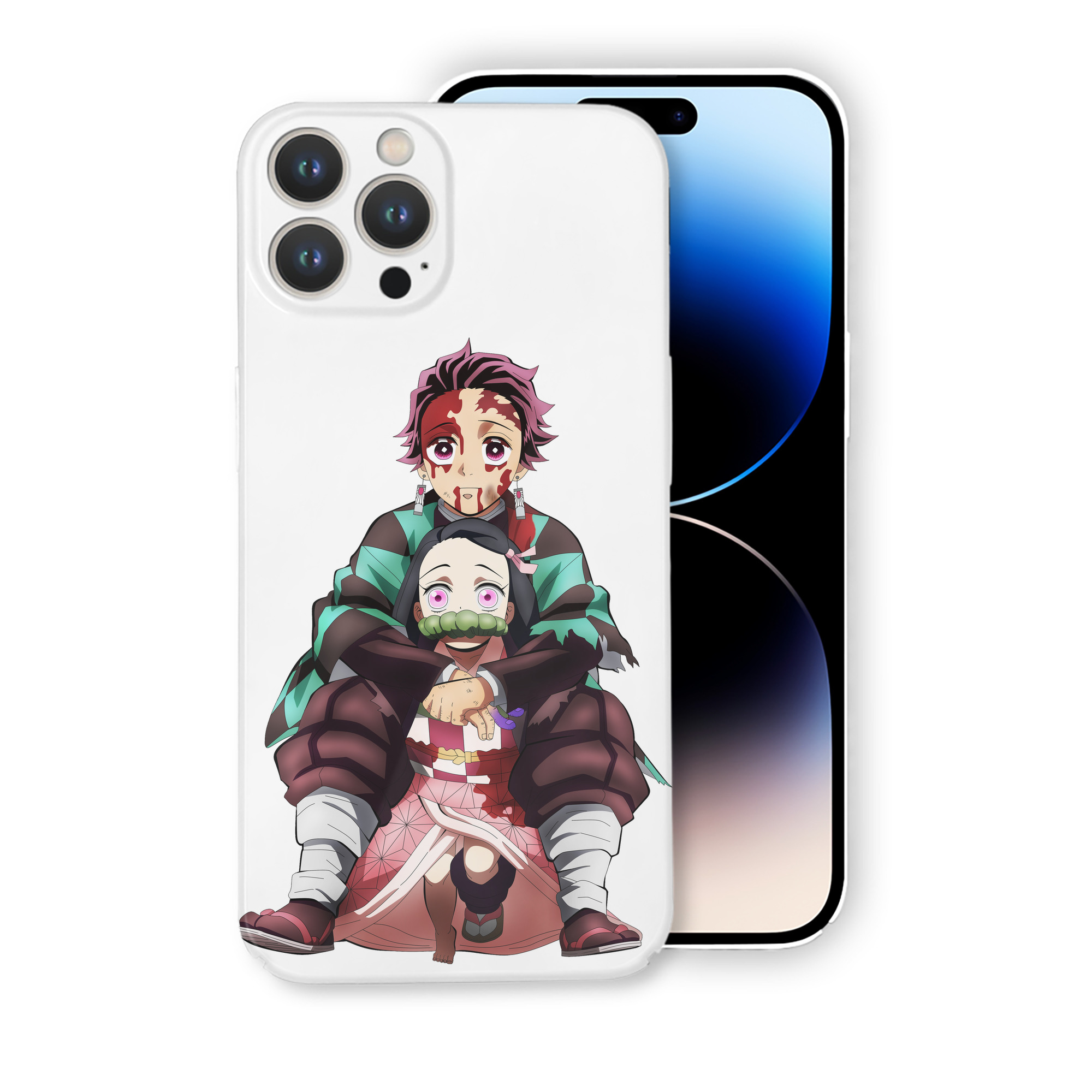 （画像用） 鬼滅の刃（きめつのやいば）竈門 禰󠄀豆子／かまど ねずこ Kamado Nezuko 【iPhone 14シリーズ対応】ハードケース